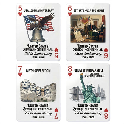 🦅🃏USA 250th Anniversary Commemorative Playing Cards