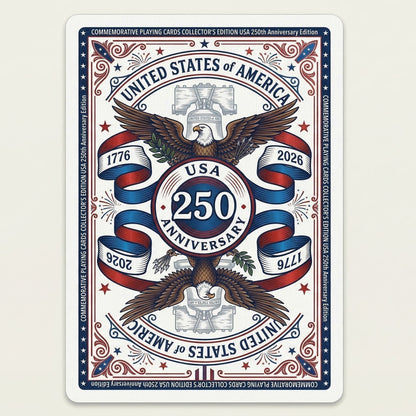 🦅🃏USA 250th Anniversary Commemorative Playing Cards