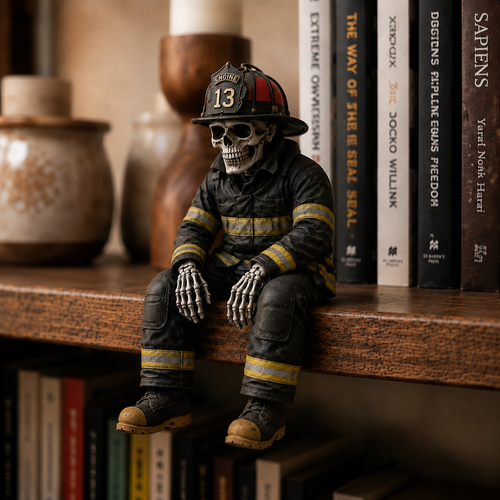 💀Firefighter Skeleton Shelf Sitter