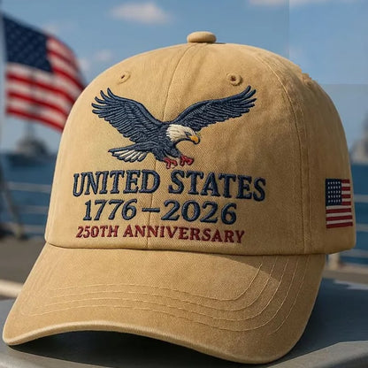 🧢🧢US 250th Anniversary Retro Cotton Cap