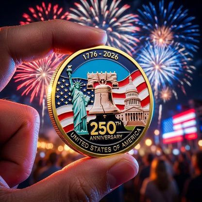 🔥LAST DAY 50% OFF✨9PCS USA 250th Anniversary Commemorative Coin Gift Set