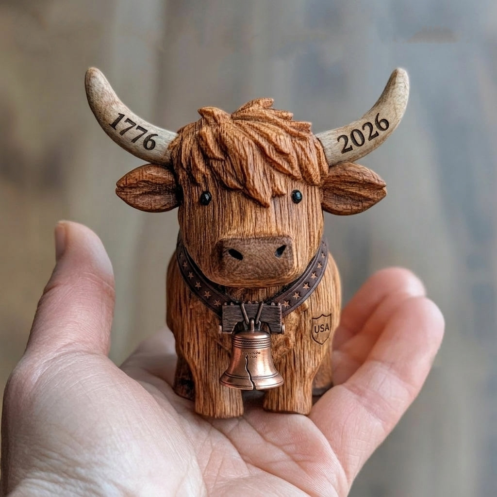 Move over, bald eagles! There’s a new patriot in town, and it’s delightfully fluffy. 🦅➡️🐮