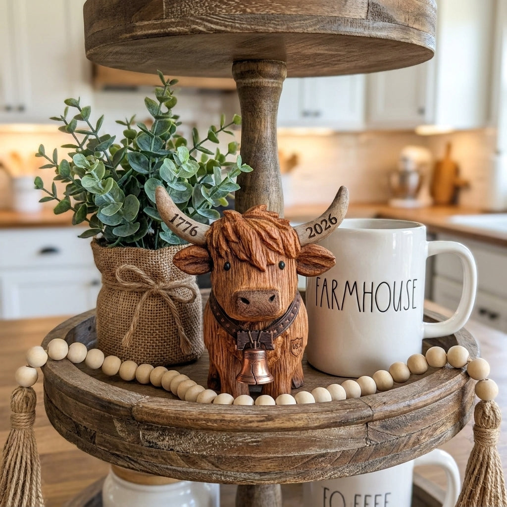 Move over, bald eagles! There’s a new patriot in town, and it’s delightfully fluffy. 🦅➡️🐮