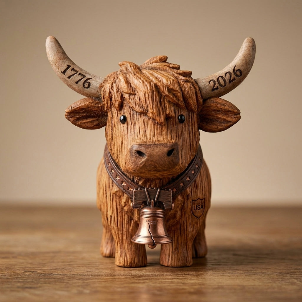 Move over, bald eagles! There’s a new patriot in town, and it’s delightfully fluffy. 🦅➡️🐮