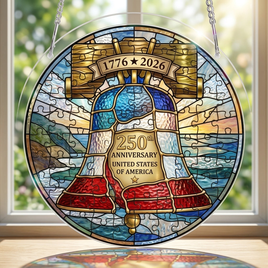 🔥LAST DAY49% OFF🔥 - 250th Anniversary United States Stained Puzzle Hanging ornament