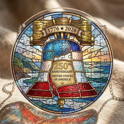 🔥LAST DAY49% OFF🔥 - 250th Anniversary United States Stained Puzzle Hanging ornament