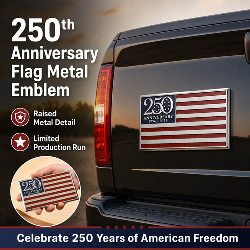 🇺🇸 Last Day Promo: 65% OFF ✝️★250th Anniversary Metal Flag Emblem★