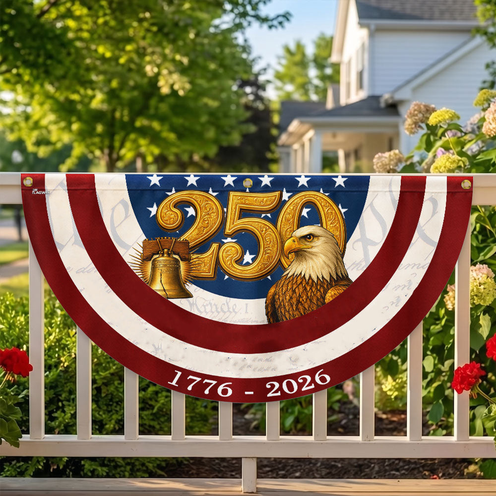 250 Years of Fan Flag, Patriotic 1776 2026 Flag Decor