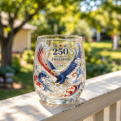 Limited Edition 2026 USA 250 Years of Freedom Eagle Glass