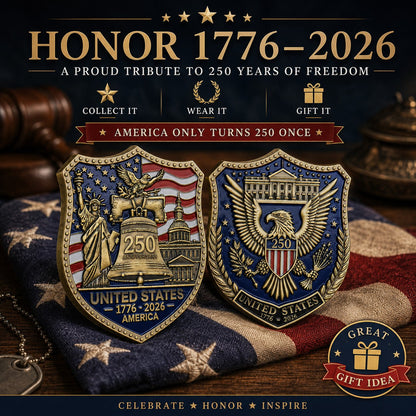 America 250 Shield Commemorative Coin