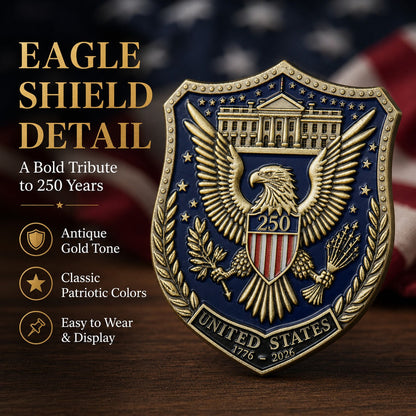 America 250 Shield Commemorative Coin