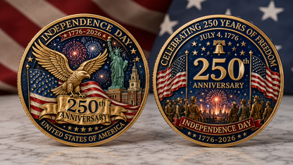 🔥Last Day 49% OFF🔥 - 250th Anniversary Independence Day Commemorative Coin – 1776-2026