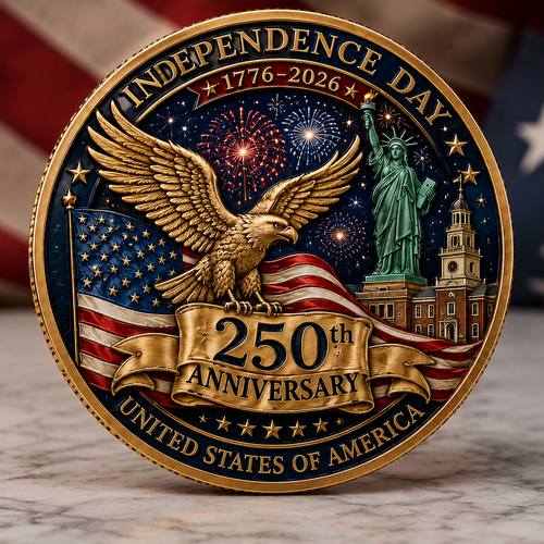 🔥Last Day 49% OFF🔥 - 250th Anniversary Independence Day Commemorative Coin – 1776-2026