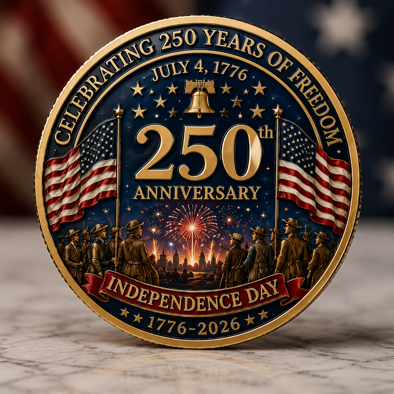 🔥Last Day 49% OFF🔥 - 250th Anniversary Independence Day Commemorative Coin – 1776-2026