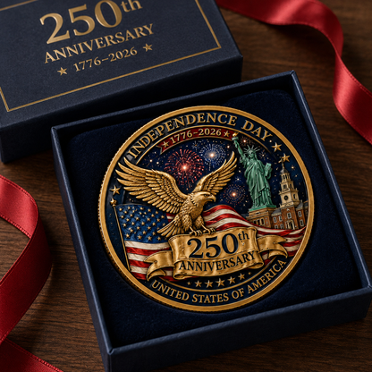 🔥Last Day 49% OFF🔥 - 250th Anniversary Independence Day Commemorative Coin – 1776-2026