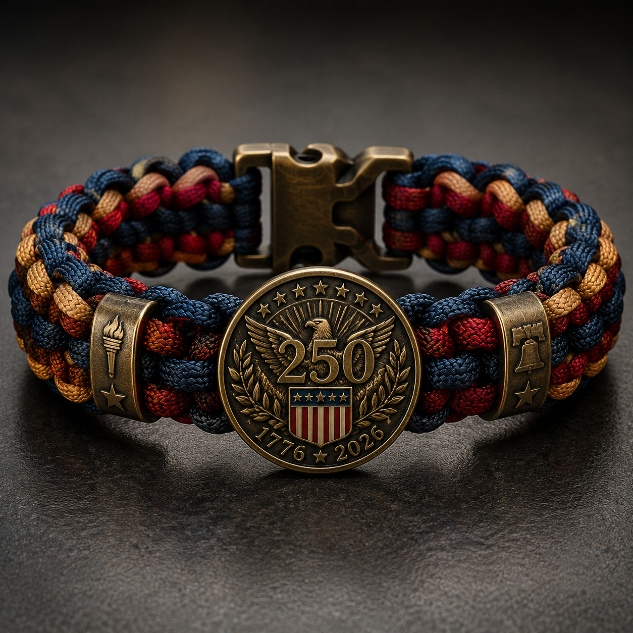 🔥Summer Sale 49% OFF🔥250th Anniversary Patriotic Paracord Bracelet (1776–2026)
