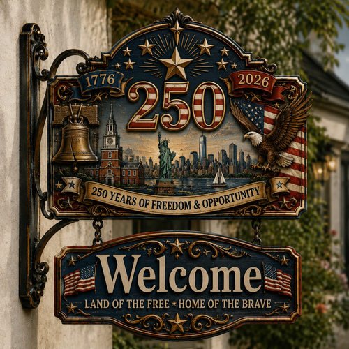 🔥Last Day 49% OFF🔥 - USA 250th Anniversary Welcome Sign