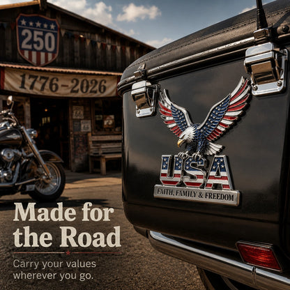 🇺🇸250th Anniversary 65% OFF - ★USA Faith, Family & Freedom★ Metal Emblem