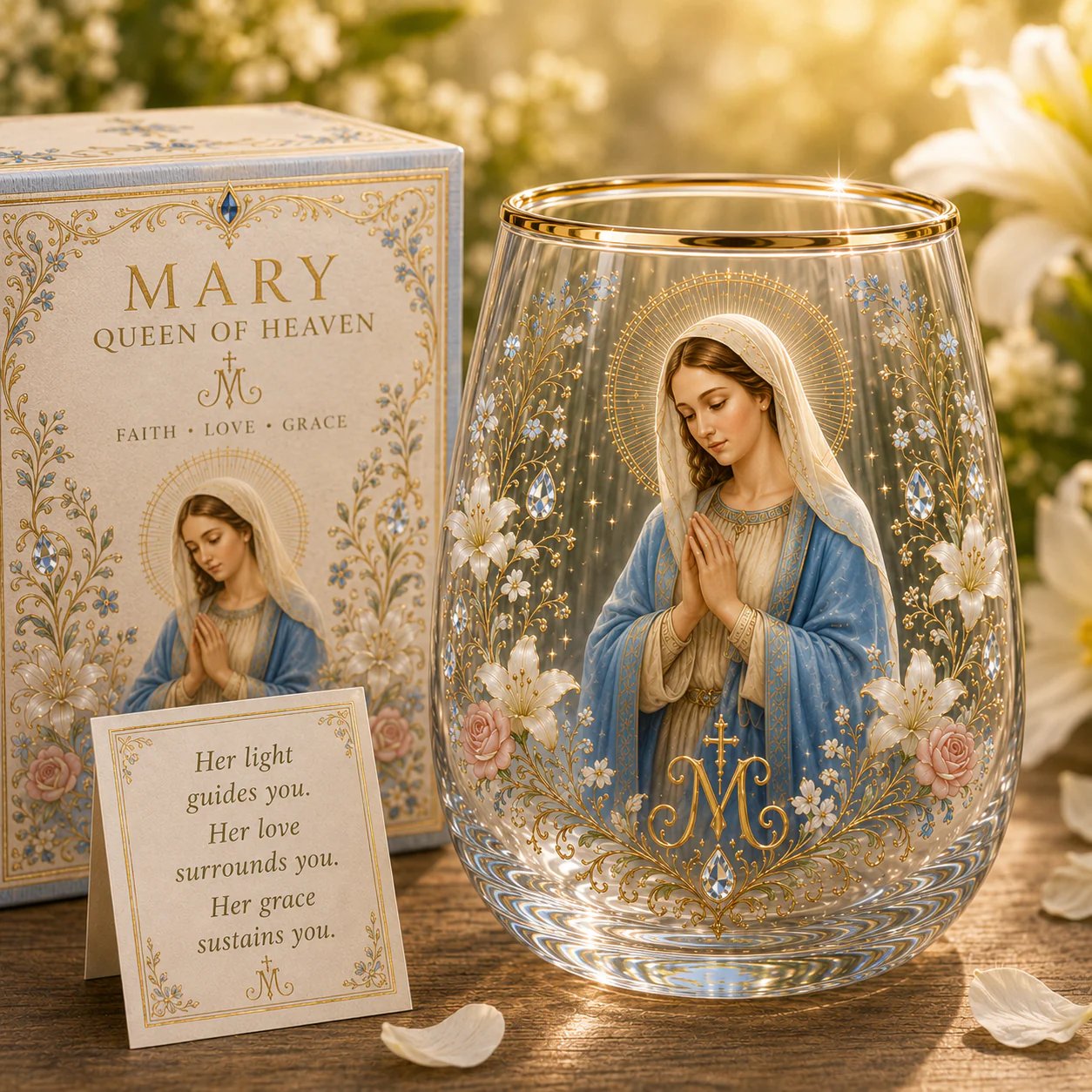 🙏✝️ 2026 Limited Edition “Morning Prayer” Glass Tea Cup ☀️☕ – Faith & Serenity Collection