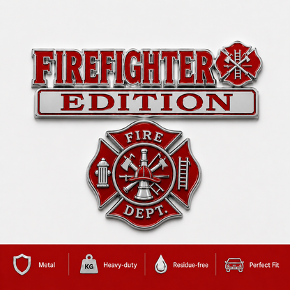 🚒Last Day Promo: 49% OFF 🎖️-Firefighter Edition Car Emblem Metal Badge