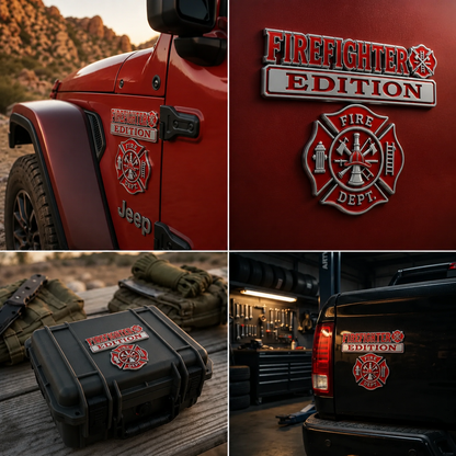🚒Last Day Promo: 49% OFF 🎖️-Firefighter Edition Car Emblem Metal Badge