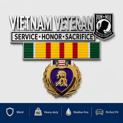 🎖️Last Day Promo:49% OFF - Vietnam Veteran Tribute Car Emblem Metal Badge