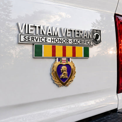 🇺🇸 Last Day Promo: 49% OFF 🎖️- Vietnam Veteran Tribute Car Emblem Metal Badge