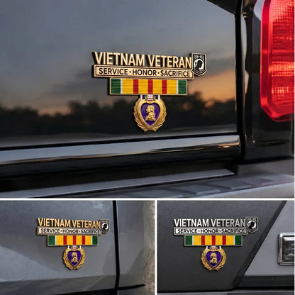 🇺🇸 Last Day Promo: 49% OFF 🎖️- Vietnam Veteran Tribute Car Emblem Metal Badge