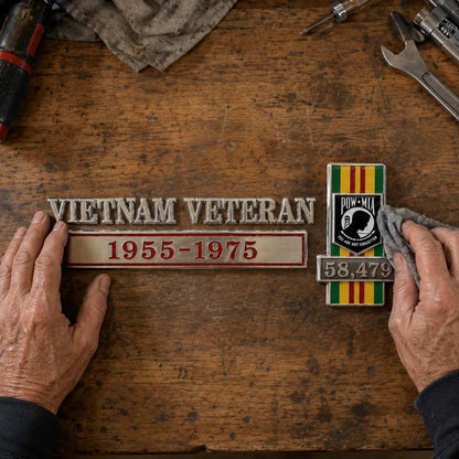 🇺🇸 Last Day Promo: 49% OFF 🎖️- Vietnam Veteran Tribute Car Emblem Metal Badge