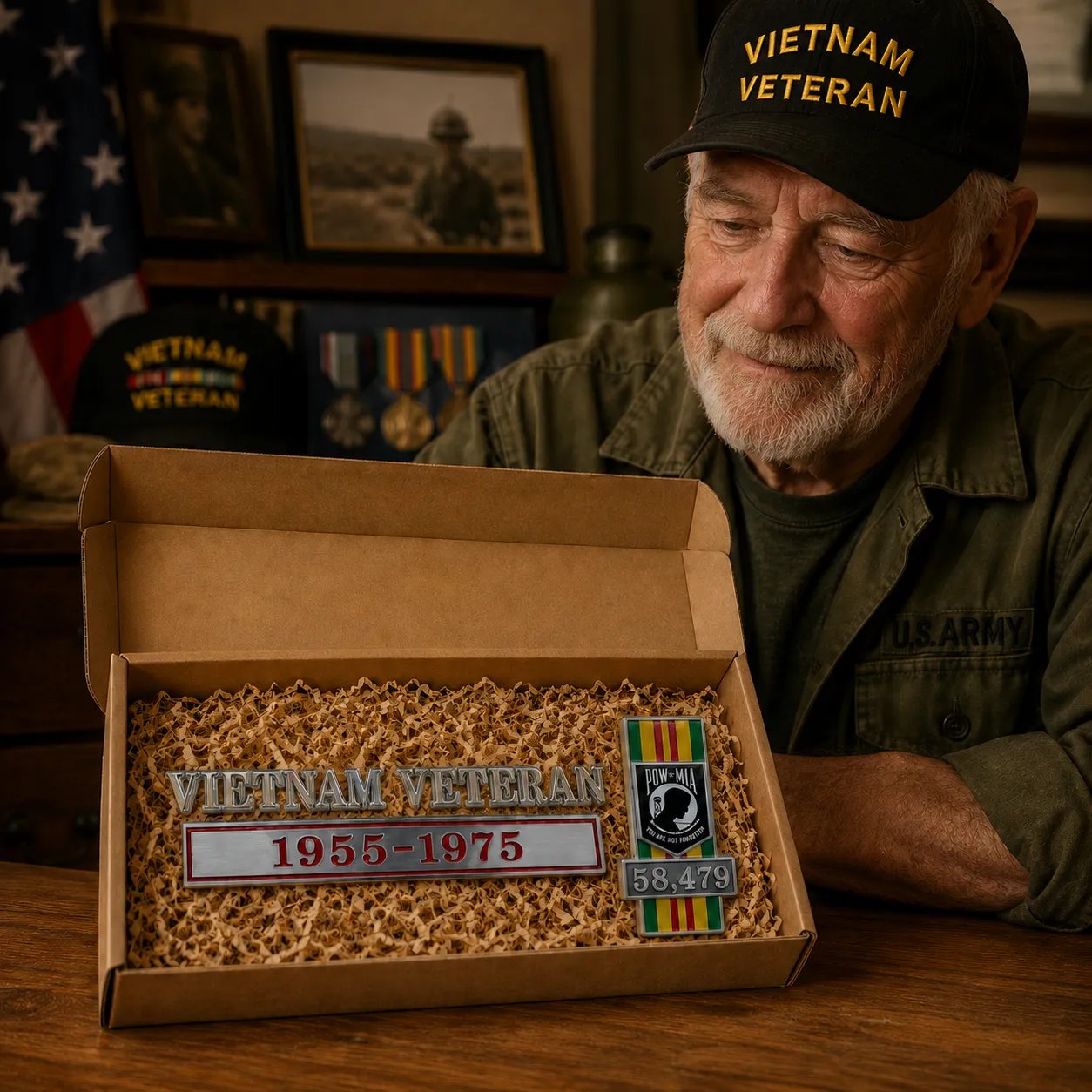 🇺🇸 Last Day Promo: 49% OFF 🎖️- Vietnam Veteran Tribute Car Emblem Metal Badge