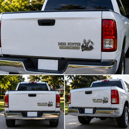 🦌 Deer Hunter Respect Conserve Metal Car Emblem