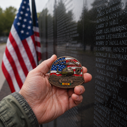 🇺🇸 Last Day Promo: 49% OFF 🎖️ -Vietnam Veteran M1 Helmet Tribute Commemorative Challenge Coin
