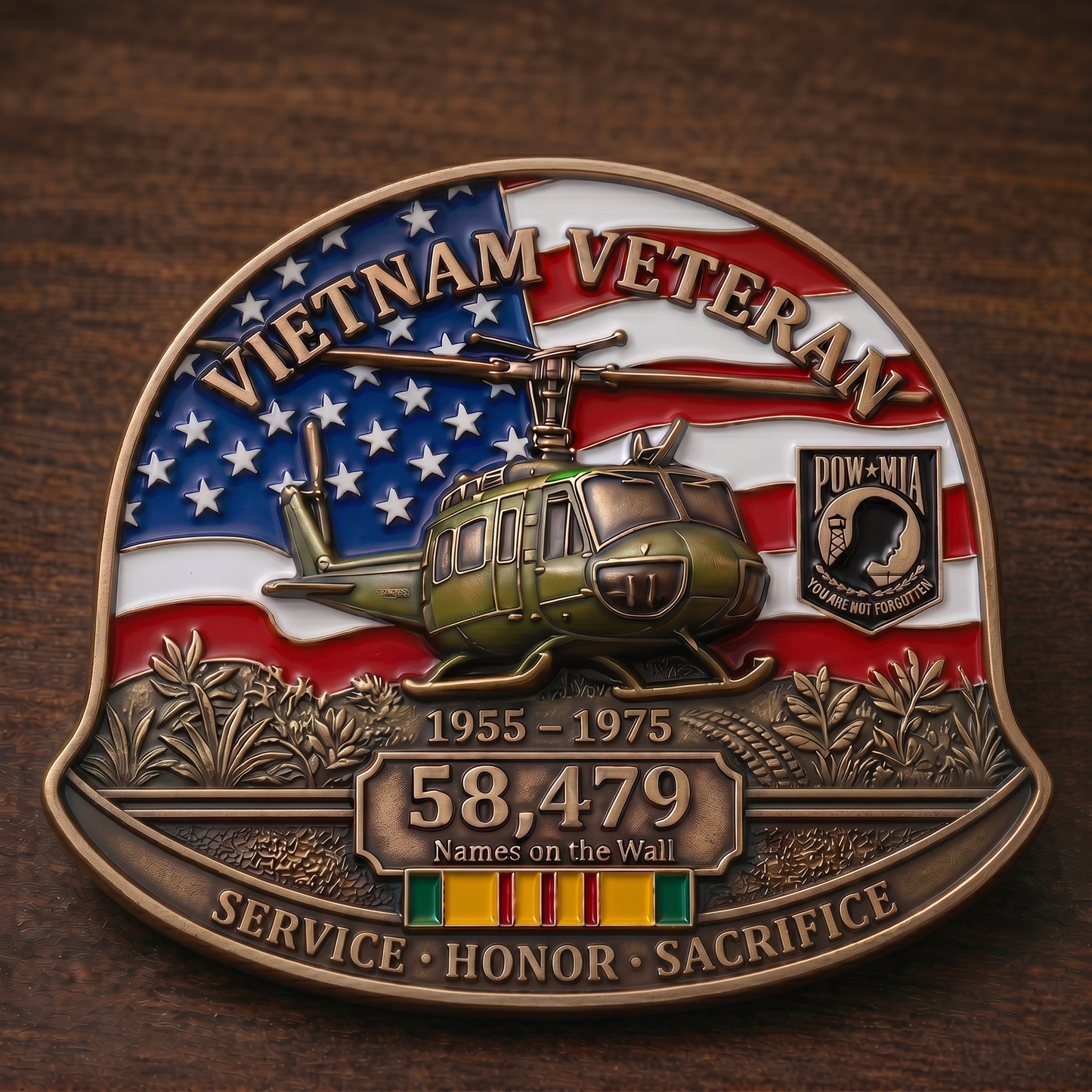 🇺🇸 Last Day Promo: 49% OFF 🎖️ -Vietnam Veteran M1 Helmet Tribute Commemorative Challenge Coin