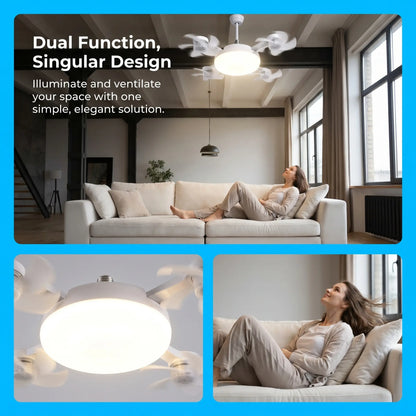 🔥Last Day 50%OFF💡2-in-1 Drone Fan Light-Silent LED Ceiling Fan with Remote