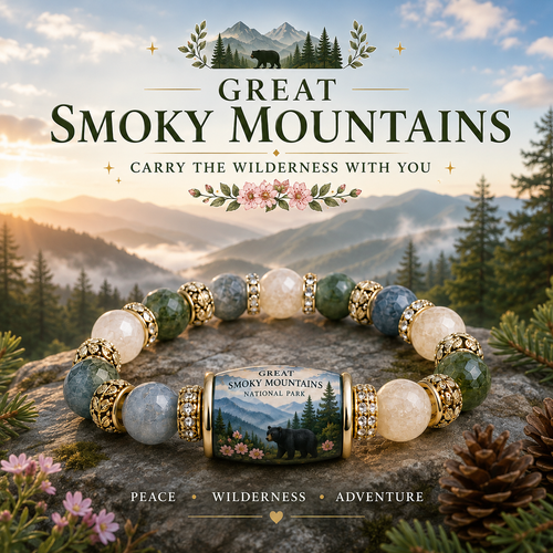 🌲 Great Smoky Mountains Garden Bracelet – Peace. Wilderness. Adventure.
