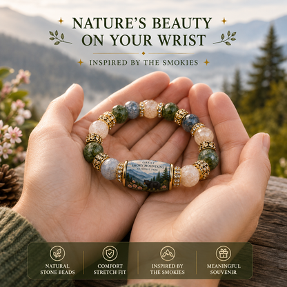 🌲 Great Smoky Mountains Garden Bracelet – Peace. Wilderness. Adventure.