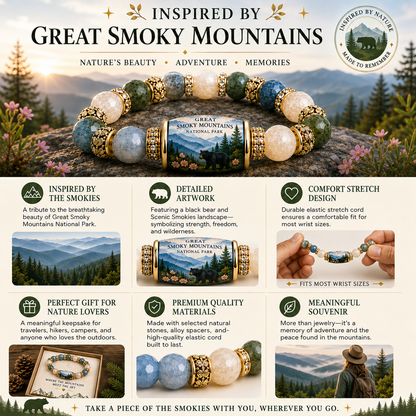 🌲 Great Smoky Mountains Garden Bracelet – Peace. Wilderness. Adventure.