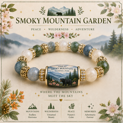 🌲 Great Smoky Mountains Garden Bracelet – Peace. Wilderness. Adventure.