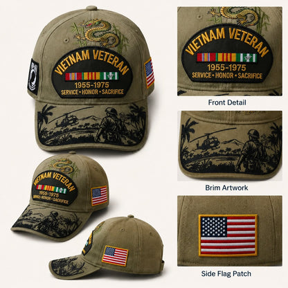 🇺🇸 Last Day Promo: 49% OFF 🎖️ - Vietnam Veteran Tribute Cap