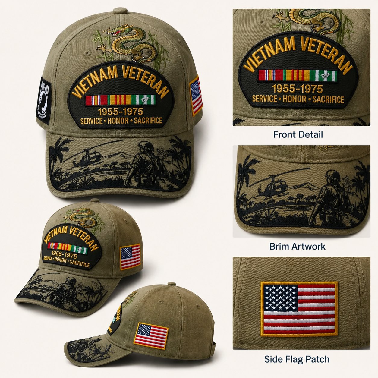 🇺🇸 Last Day Promo: 65% OFF 🎖️ - Vietnam Veteran Tribute Cap