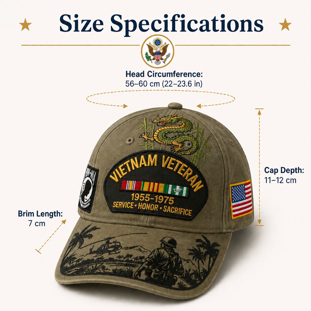 🇺🇸 Last Day Promo: 49% OFF 🎖️ - Vietnam Veteran Tribute Cap