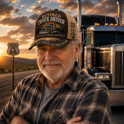 💥LAST DAY 65% OFF 🚛 RETIRED TRUCK DRIVER CAP
