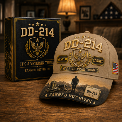 DD-214 Served Earned Commemorative Cap