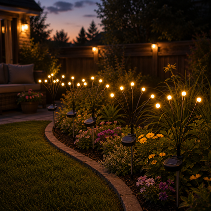 Outdoor Solar Firefly Garden Lights Waterproof 4/8 Pack