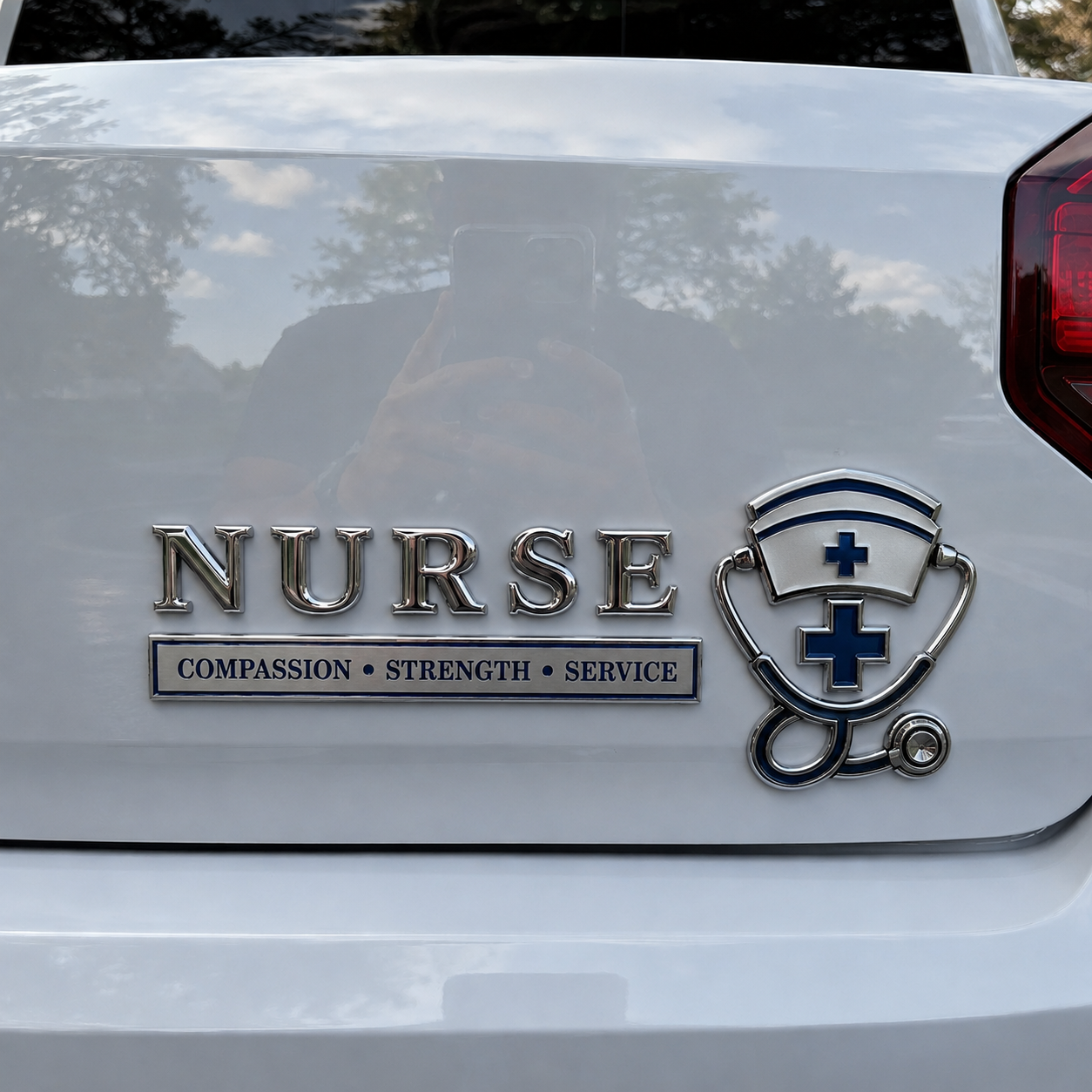 🏆Last Day Promo 65% OFF! 💉Nurse Compassion Strength Service Car Emblem Metal Badge