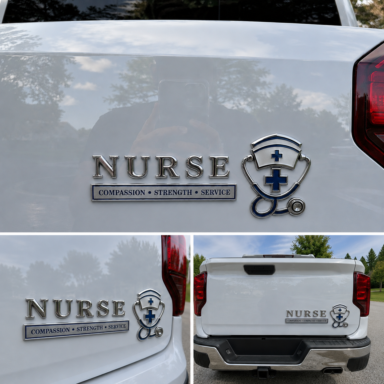 🏆Last Day Promo 65% OFF! 💉Nurse Compassion Strength Service Car Emblem Metal Badge