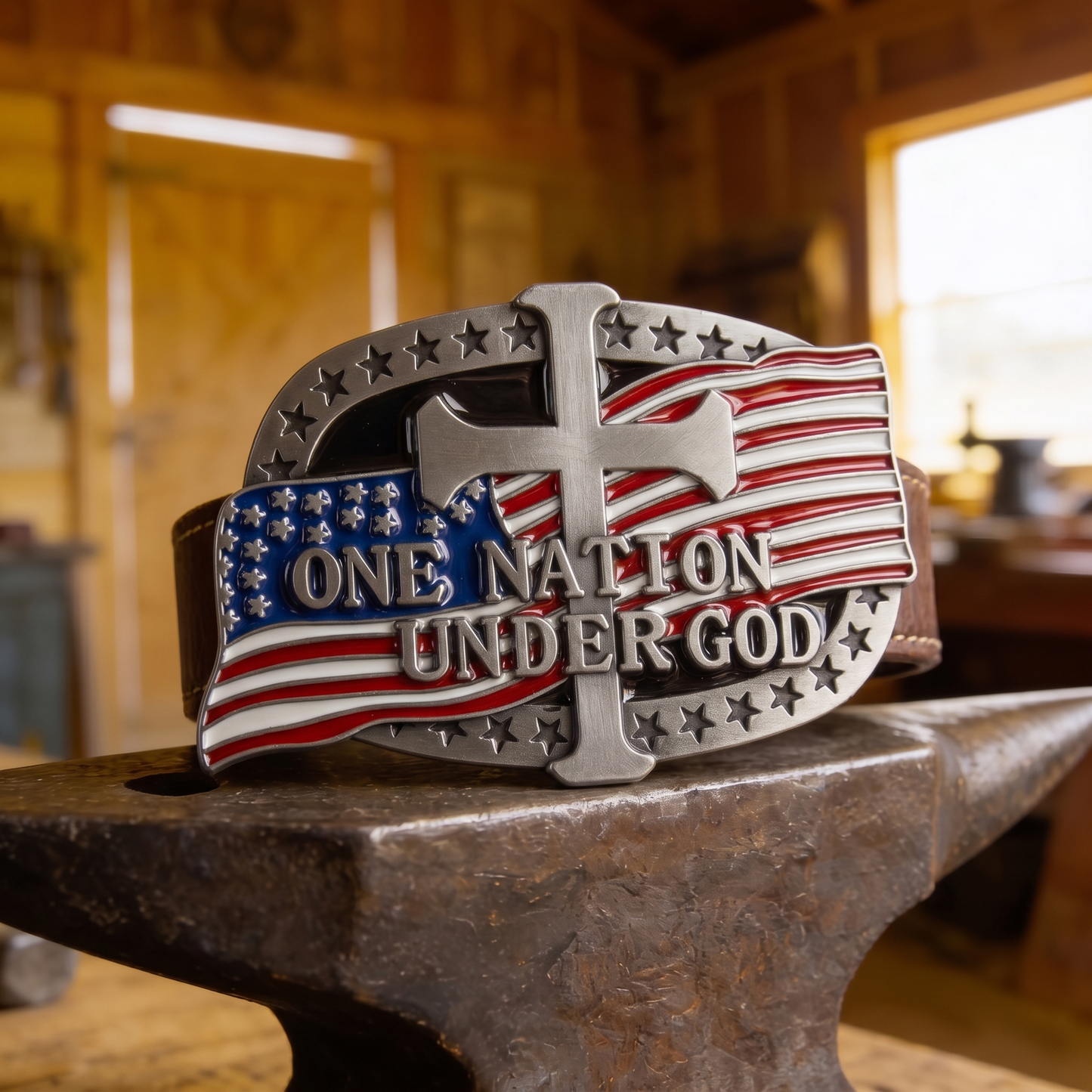 Christian Western Belt Buckle – A Symbol of Faith, Strength & Heritage