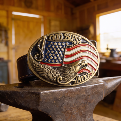 Christian Western Belt Buckle – A Symbol of Faith, Strength & Heritage