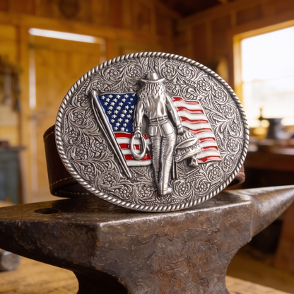 Christian Western Belt Buckle – A Symbol of Faith, Strength & Heritage