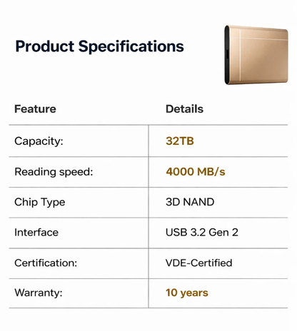High-speed portable solid-state drives
